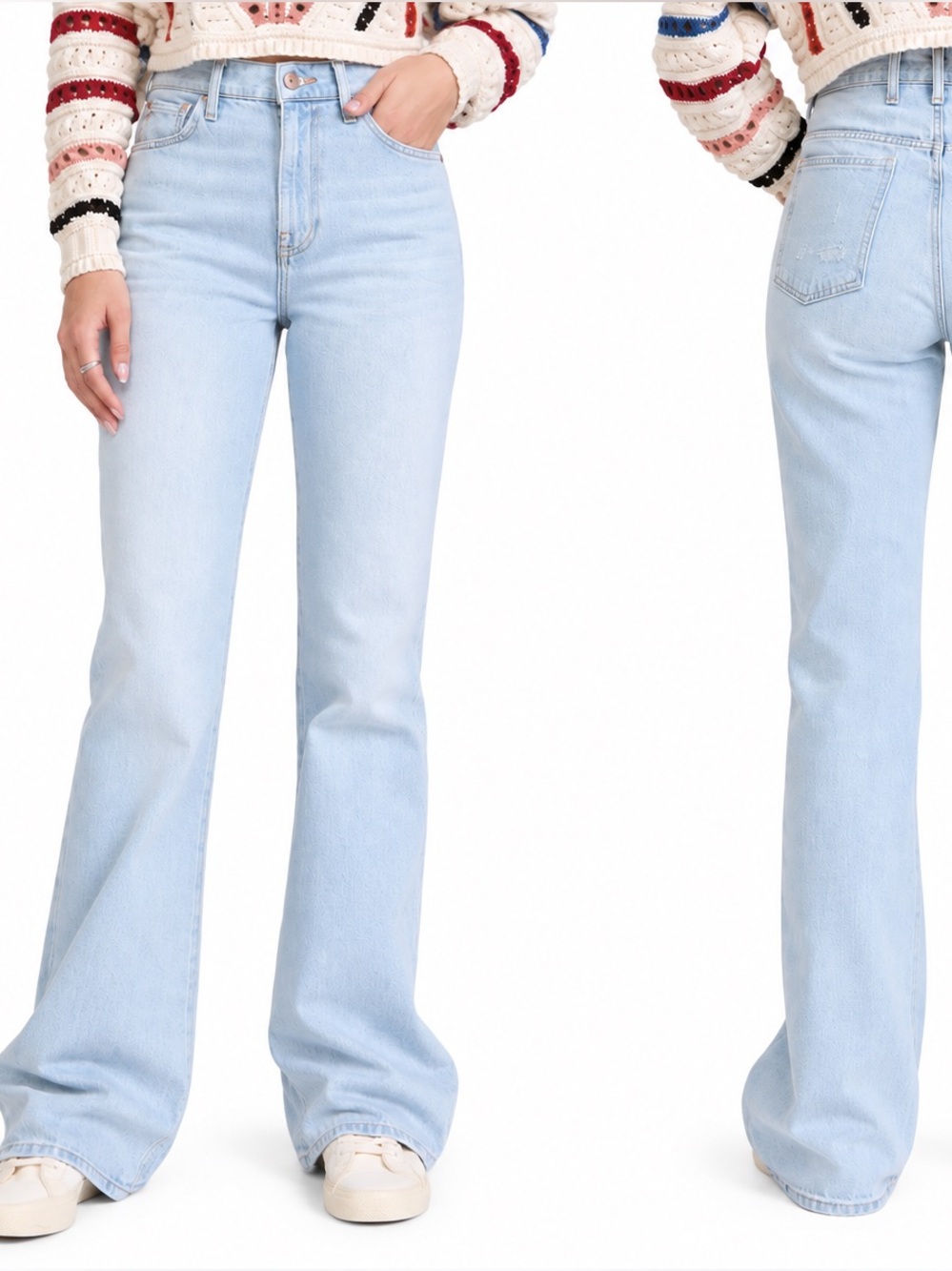 Light Wash Easy Boot Cut Jeans